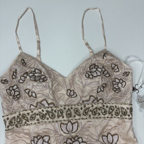 Sue Wong Nocturne Women's NWT Pink Beaded Embroidered‎ Floral Formal Dress 6/C36 - Picture 9 of 17